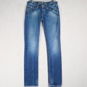 BIG STAR Casey K Low Rise Fit Women Jeans Blue Denim Size 25R